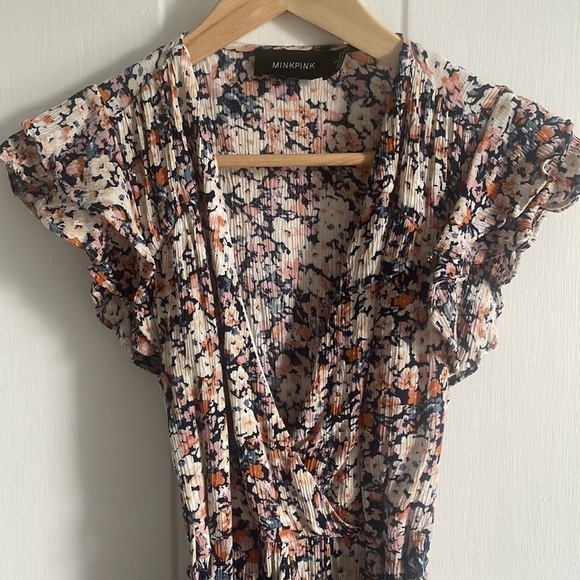 Minkpink Floral Ava Faux Wrap Mini Dress - Picture 3 of 10